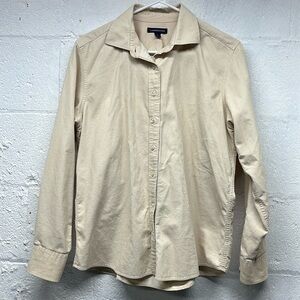 Lands’ End Cream Ivory cord button down size medium